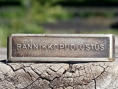 Talvisodan Muistomitalin solki Rannikkopuolustus. Varhainen.