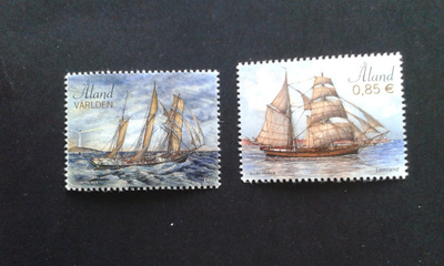åland 2015 purjelaivoja 0,85€ ja värden**