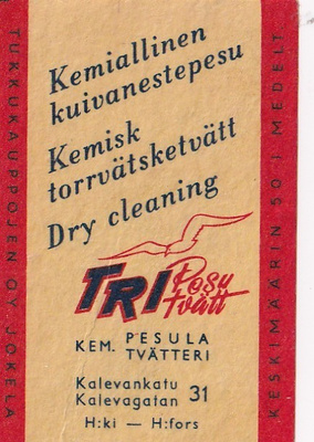 Helsinki, TRI pesu Kemiallinen kuivanestepesu  5/13