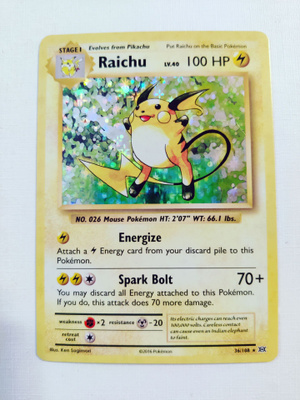 Raichu 36/108 XY Evolutions Holo Rare