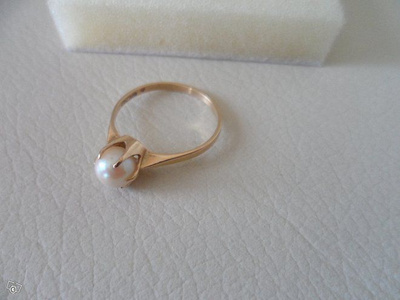 Helmisormus Kulta 14K koko 16,5