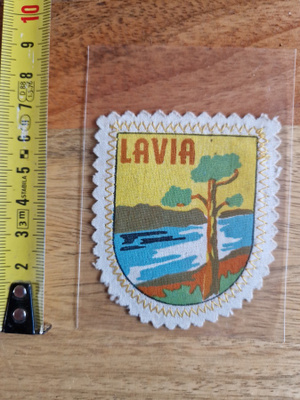 Lavia vintage kangasmerkki