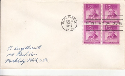 USA FDC 1949  nelilöllä
