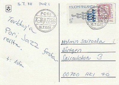 ERIKOISLEIMA , Pori Jazz, Pori 16.7.1988