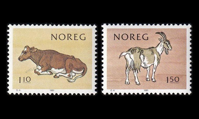 Norja 834-5 ** Maidontuottajayhdistys 100v (1981)