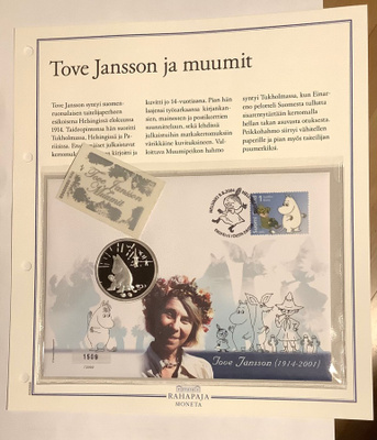 Tove Jansson muumit, Rahakirje ensipäivä FDC