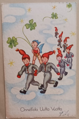 Tontut marssivat, Uuden Vuoden lapsi tuo neliapiloita, 1942