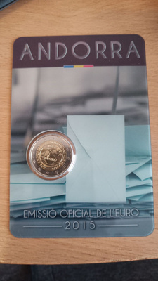Andorra Coin card 2€ 2015