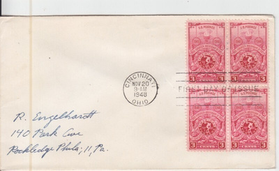 USA FDC 1948  nelilöllä