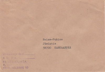 Sotilaspostia, PÄÄESIKUNTA