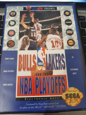 Sega Genesis Bulls vs Lakers and the NBA Playoffs CIB