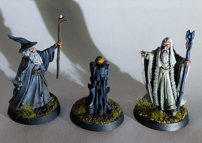 Lord of the Rings, figurit, Gandalf, Saruman, Palantir