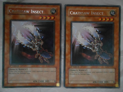 Yu-Gi-Oh hirviö Chainsaw Insect 2 kpl