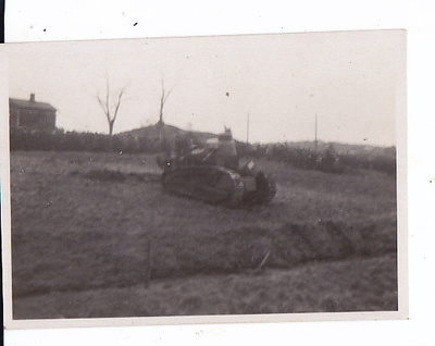 VANHA Valokuva Panssarivaunu 6 x 9 cm 1930-l