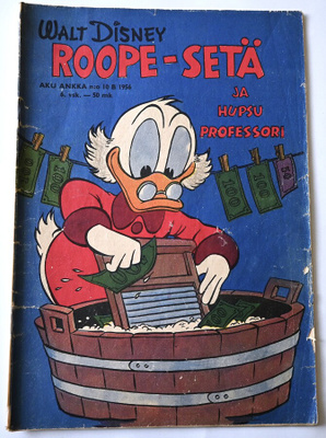 Aku Ankka  10 B   1956 Roope-setä ja hupsu professori