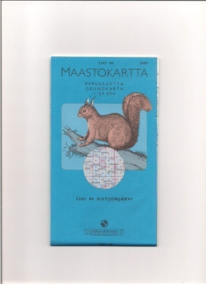 Maastokartta 1:20 000 Kotjonjärvi