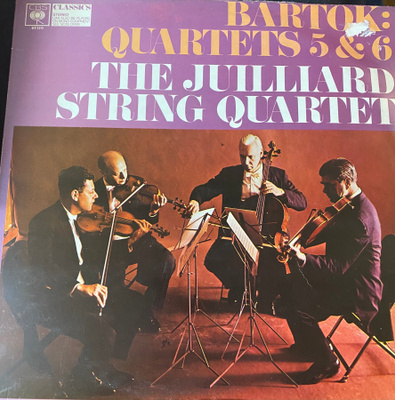 Bartok: Quartets no. 5 & 6. Julliard String Quartet LP