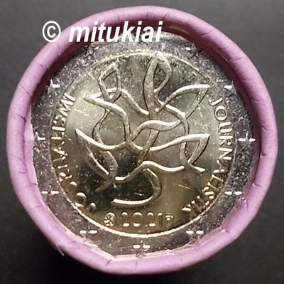 Suomi 2 euro 2021 juhlaraha Journalismi, UNC