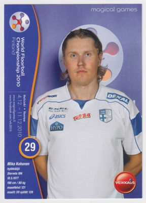 Mika Kohonen - mainoskortti