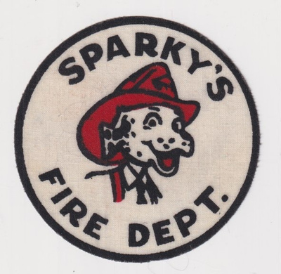 Sparky´s fire department - kangasmerkki