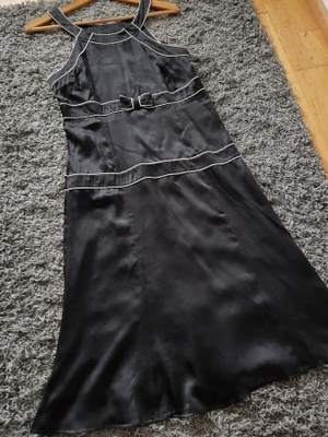Musta Monton Silkkimekko / Mekko silkkiä - koko 40