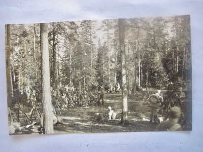 Valokuva Viipuri 1919 Suojeluskunta Vapaussota 1. Vuosipäivä