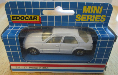 Peugeot 309 1.4 GL Hatchback 5 door White 1988 Edocar 1:64