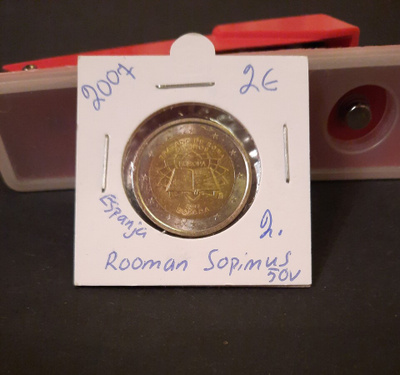 Espanja 2€ Roomansopimus 50v, 2007