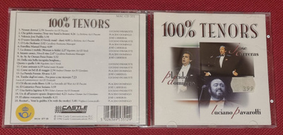 CD 100% Tenors , Pavarotti , Carreras , Domingo