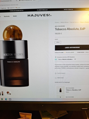 MOLTON BROWN (LONDON) TOBACCO ABSOLUTE MIESTEN UUSI EDP 36ML