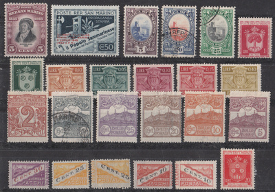 SAN MARINO wanhaa 1877-1945