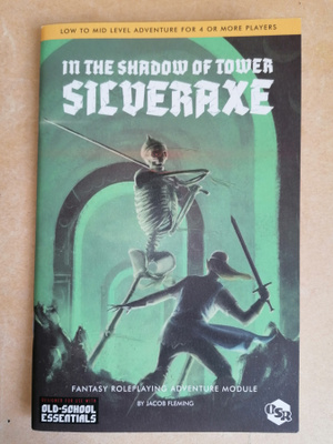 SILVERAXE fantasy roleplaying adventure module