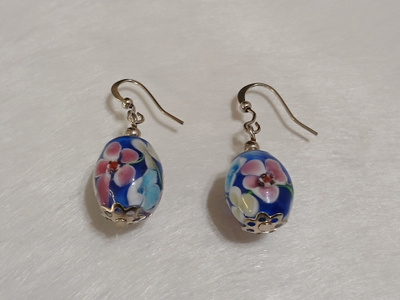Lampwork Glass, lasi korvakorut