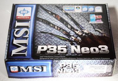 LGA775-emolevy MSI P35 Neo3 / Neo3-F, MSI:n tehdaskunnostama