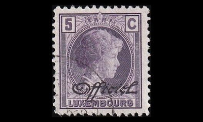 Luxemburg 154 o Virkamerkki 5 C (1928)