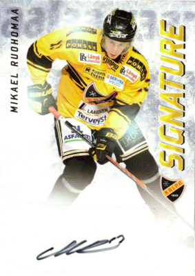 2015-16 Cardset MIKAEL RUOHOMAA KalPa Signature nimmari