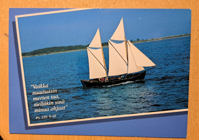 purjevene järvellä, psalmi, kulkematon
