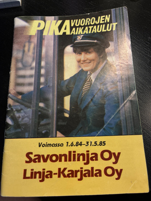 Aikataulut savonlinja oy linja-Karjala Oy 84-85