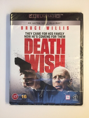 Death Wish (4K Ultra HD + Blu-ray) Ohjaus: Eli Roth (UUSI)