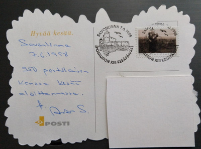 Erikoisleima - Postiliiton Kesäpäivät - Savonlinna 1998