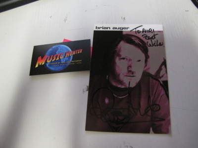 BRIAN AUGER PROMOKORTTI NIMIKIRJOITUKSELLA