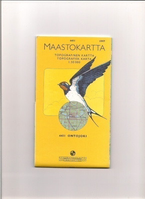 Maastokartta 1:50 000 Ontojoki