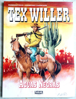 Tex Willer lukematon albumi Aguas Negras 2023