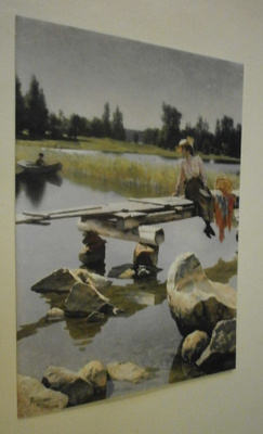 Gunnar Berndtson: Kesä (1893), taittokortti, ei käyt.