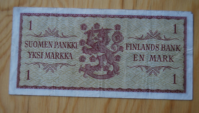leijona,1 Markkaa 1963, Suomen pankki