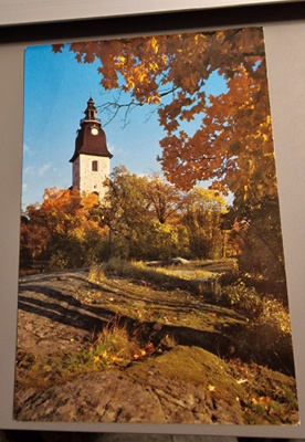 Naantalin kirkko, Nådendals kyrka, kulkematon postikortti