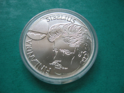 100 mk hopea juhlaraha  Jean Sibelius - 1999