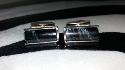 Vintage Martti Viikinniemi hopea kalvosinnapit MV 813H O7