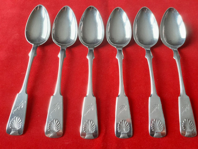 Musla Ruokalusikoita 6 kpl Hopea 813H n.195 g 1919