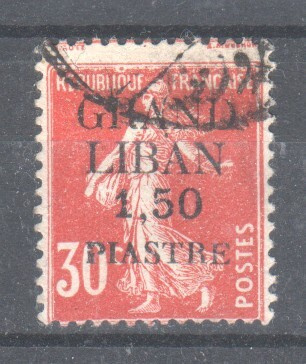 Libanon 1924  30c /1,5 pia